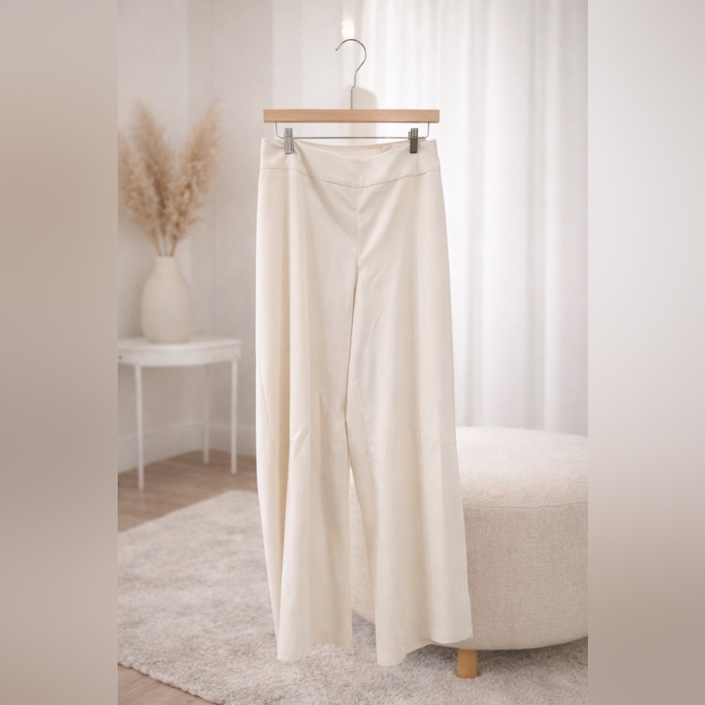 Lane Bryant Ivory Wide Leg Dress Pants Size 18
